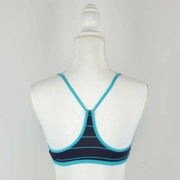 Carve Designs Stinson Women's XS Blue Striped Racerback Padded Bikini Swim Top - Picture 3 of 5